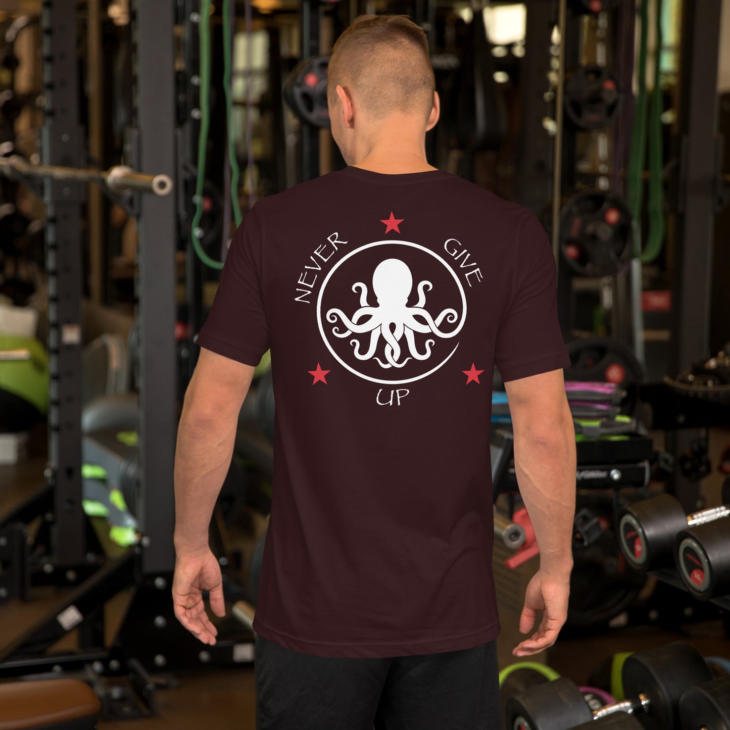 Men's "Never Give Up" t-shirt