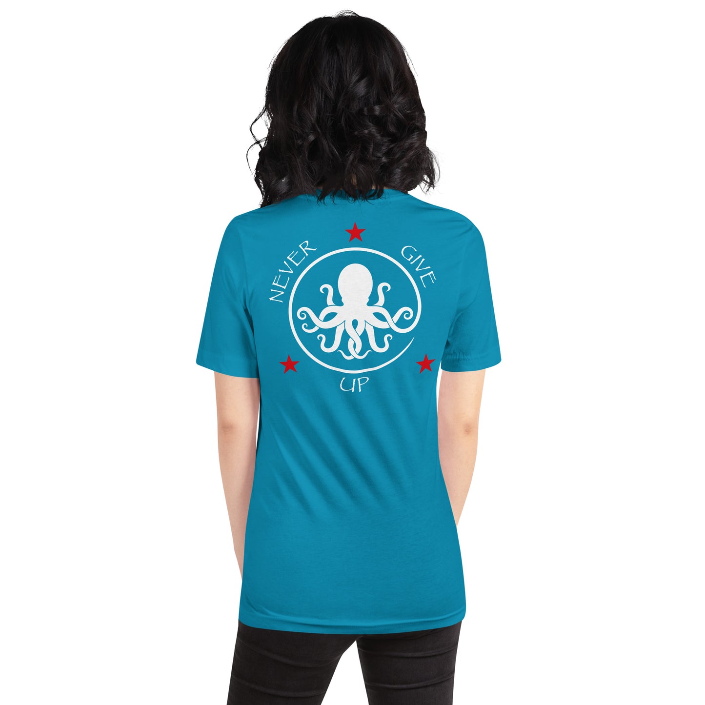 Women's "Never Give Up" t-shirt